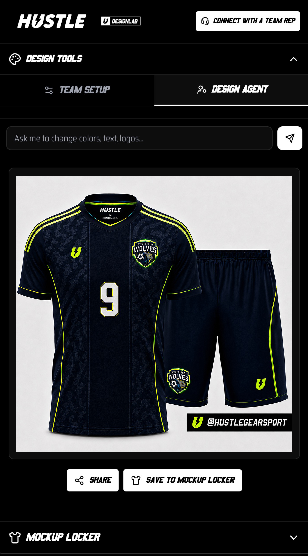 Soccer Design Lab mobile preview